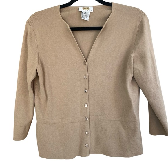 Talbots Sweaters - Talbots Women's Cardigan in Classic Tan